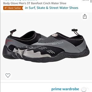 NWT Body Glove Men's 3T Barefoot Cinch Water Shoe